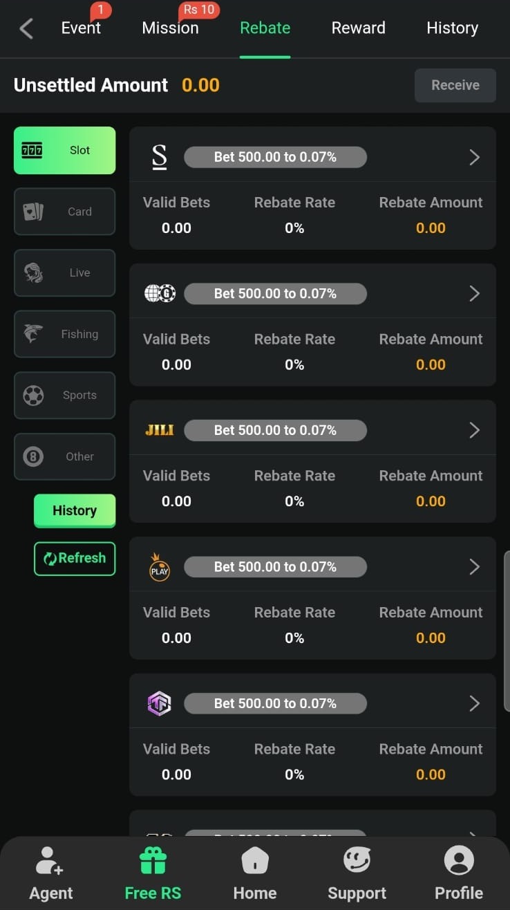 K1 app screenshot 6 — K1 game apk lobby, slots and live games